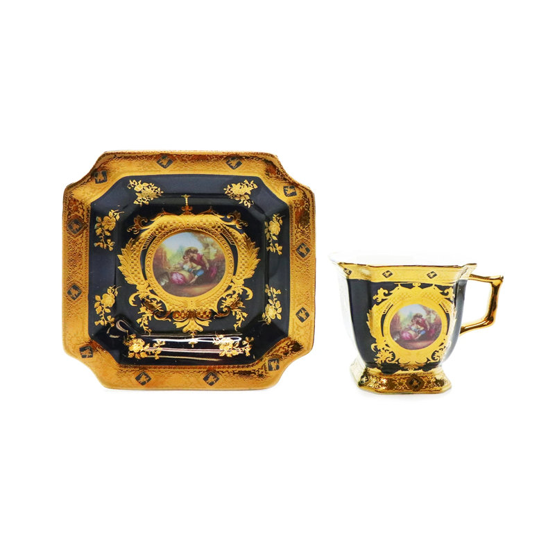 Service à thé en porcelaine 17 pièces Licata Romance Design