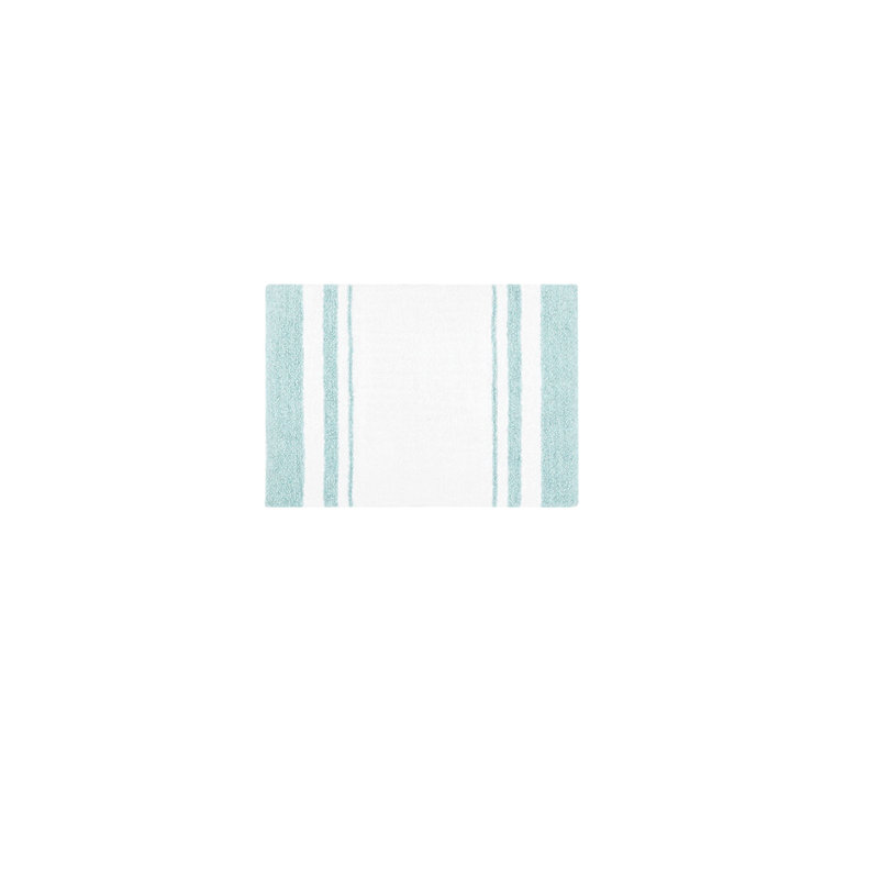 Reversible Bath Rug, Aqua, 30" L x 20" W