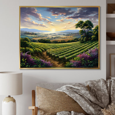 «Vineyard Charm», impression sur toile