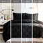 Édredon très grand 3M - noir, réversible, diamant, duvet synthétique, 2 taies décoratives, détachant, éblouissant, chaleureux et confortable-121163609