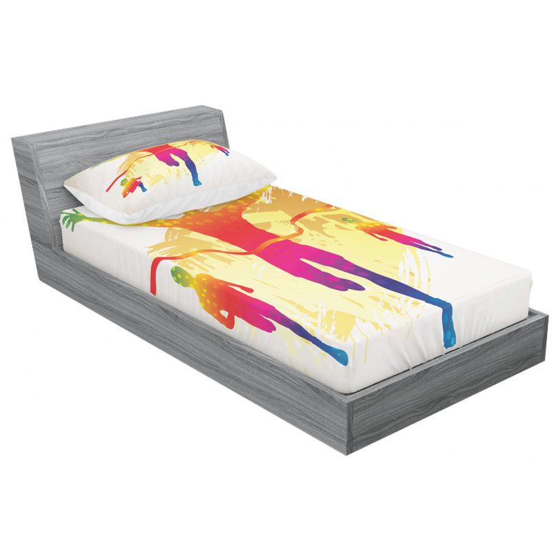 Microfiber Sheet Set, Twin Sheet Set with Fitted Sheet