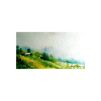 Valley-Landscape | Water Color On Paper | By Dipa Talukder
