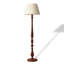 Beige-blanc + coton et lin brun clair + lampes sur pied de forme libre en bois massif
