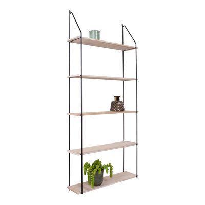 Khiry 5 Piece Solid Wood Tiered Shelf