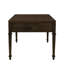 2 tables basses brun foncé pour un aménagement intérieur élégant en placage de bois avec tiroir cannelé