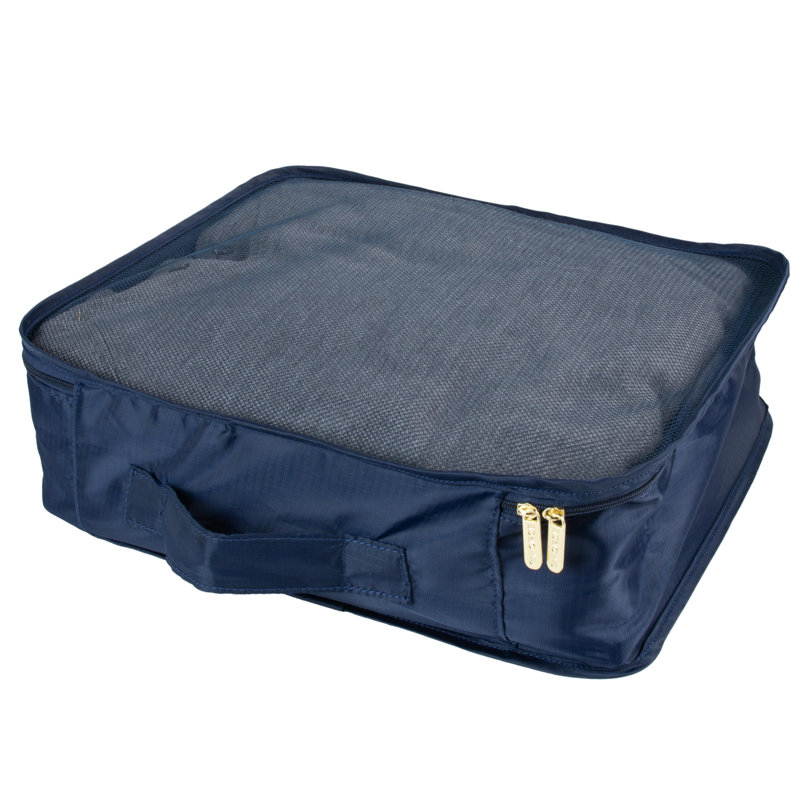 Ebern Designs Fabric Bin, Blue