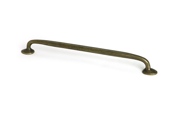 Moore Handle Pull, Burnished Brass, 8.8"