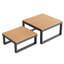 6-Seat Outdoor Corner Sofa Set With 2 Tables - Adjustable Recliner, Galvanized Steel Frame, Modular-149832374