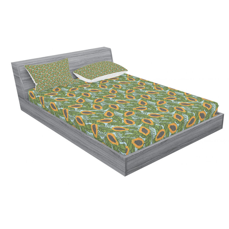 Microfiber Sheet Set, Queen Sheet Set + Fitted Sheet + 2 Pillowcases