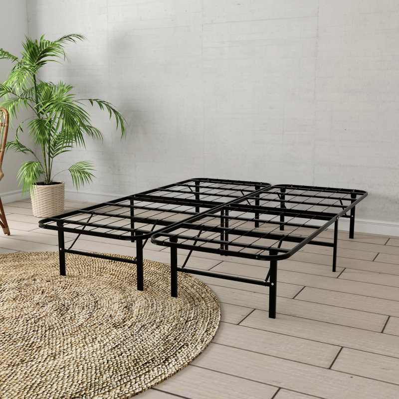 Cadre de lit moderne pour chambre à coucher, chambre d'amis, base de plateforme en acier, cadre de lit pour la maison