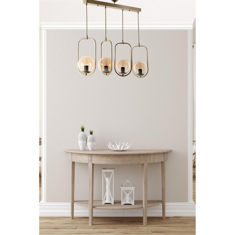 Whiling 4 - Light Kitchen Island Pendant, Gold, Copper
