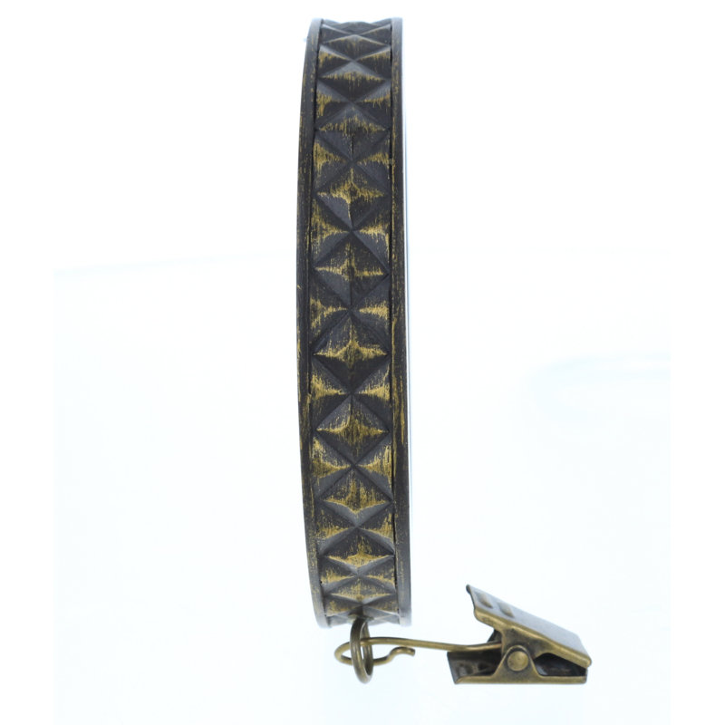 Anneau de rideau pyramidal Carrette, Bronze/Doré