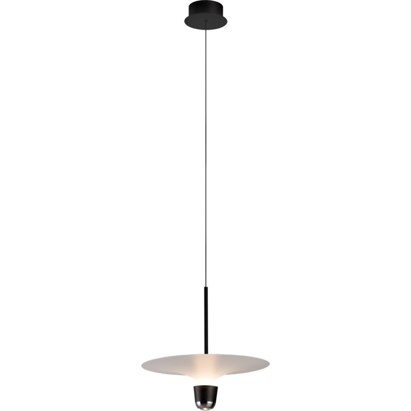 Luminaire suspendu blanc pur Cashala, H 16,5 po x l 16,5 po x P 16,5 po