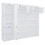 Grand lit escamotable mural avec armoires-1076317401
