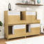 Ensemble de meubles pour chat 2 pièces, table d'appoint et bac à litière, maisonnette pour chat avec rangement-1627427025
