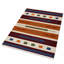 Tapis Clare tissé à plat en laine Kilim écologique - 244 x 244 cm, carré, multicolore, design moderne et contemporain, tapis à poils courts faits main pour salon et chambre.-115926879