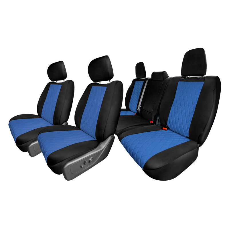 Neoprene CustomtoFit Seat Covers for 2019 to 2022 Dodge RAM 1500 Full Set, Blue