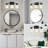 Bathroom Vanity Light 3 Light Bathroom Light Fixture, Clear Glass Shade, Crystal Bubble, Dimmable LED Vanity Light.(Integrated LED Bulbs Included)-1998113784