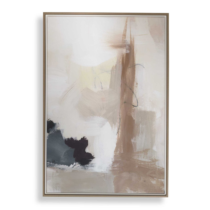Toile abstraite encadrée «Uttermost Bluster»