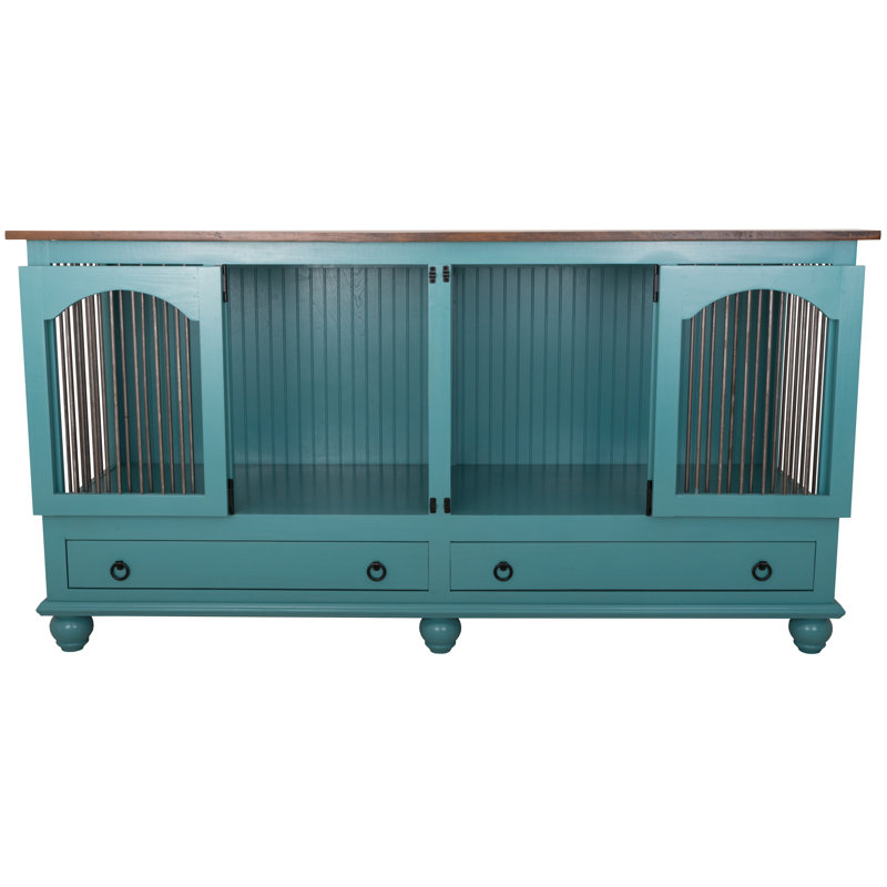 Cage pour animal Stelly, Doré havane, Blanc doux