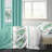 California King Size Comforter Set 9 Pieces, All Season Luxury Bed in a Bag for Bedroom, With Matching Curtains, Soft Microfiber, Green Rose-121273384