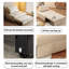 Canapé-lit convertible simple en microfibre 50,39 po-129759169