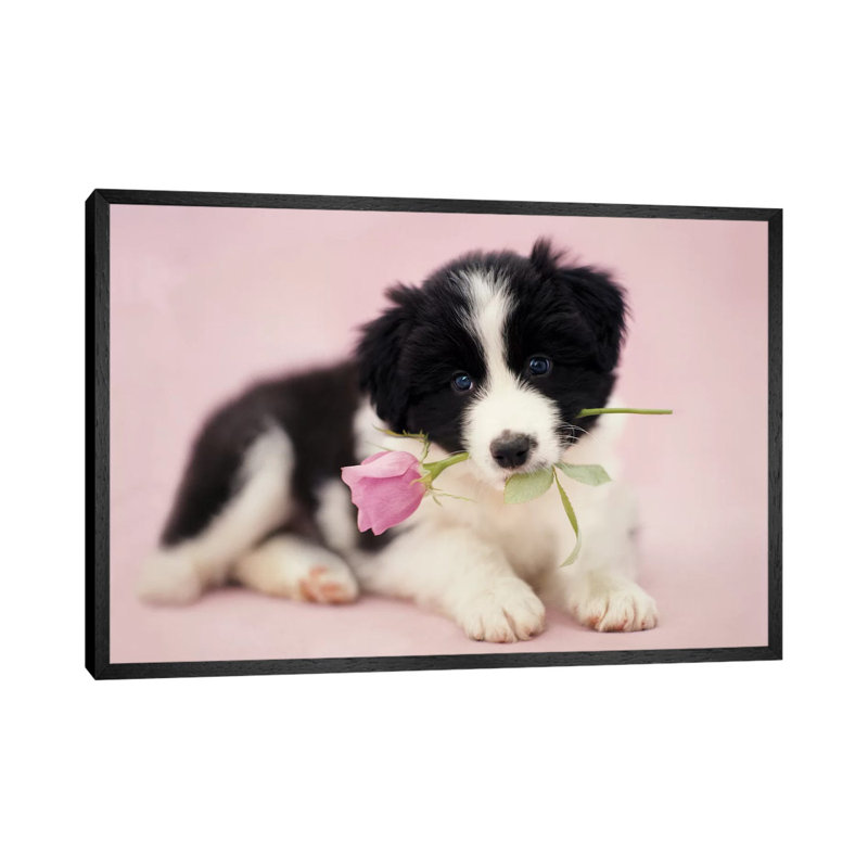 Flint 1 Piece Wall Art on Canvas, 101.6 cm H x 66.04 cm W, Black Framed