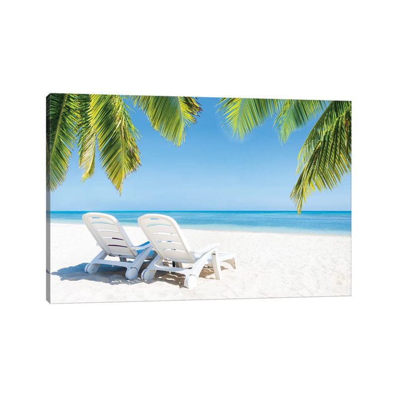 Summer Holidays At The Beach by Jan Becke - Wrapped Canvas Print, 66.04 cm H x 45.72 cm W x 1.91 cm D