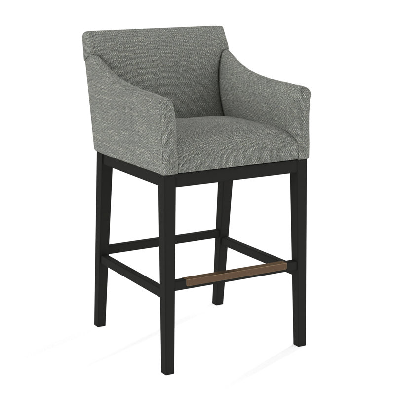 Upholstered Stool, 61585-76, Black