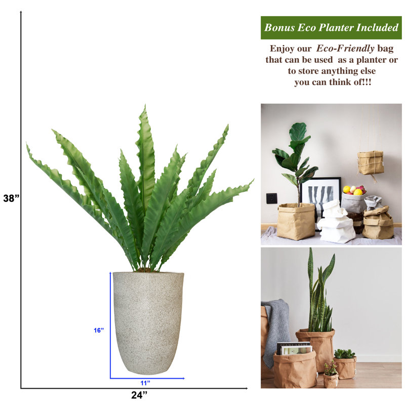 40 " H Faux Yucca Tree in Fiberstone Planter