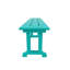 Ensemble de salle à manger avec table et accoudoirs de jardin 6 pièces Laguna Poly-106956855