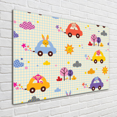 Cars - No Frame Print on Glass