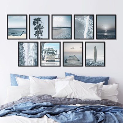 " Nautical Landscape And Sea Variety Botanical Ocean " 9 - Pieces