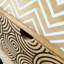 Armoire de rangement élégante à motif géométrique