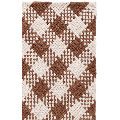 Tapis à carreaux performance tissé à la main Natural Fibre Couture 105