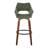Sarah Fixed-Height Fabric Bar & Counter Stool with Bent Wood Legs & Round Footrest-105493367-100169897