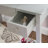 Fidelmar 36" 2-Drawer Flip Top Mirror Vanity with Butterfly Print Stool-54311189