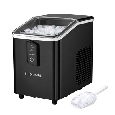 Frigidaire 26 lb Machine à glaçons de comptoir, machine à glaçons avec fenêtre transparente, noir