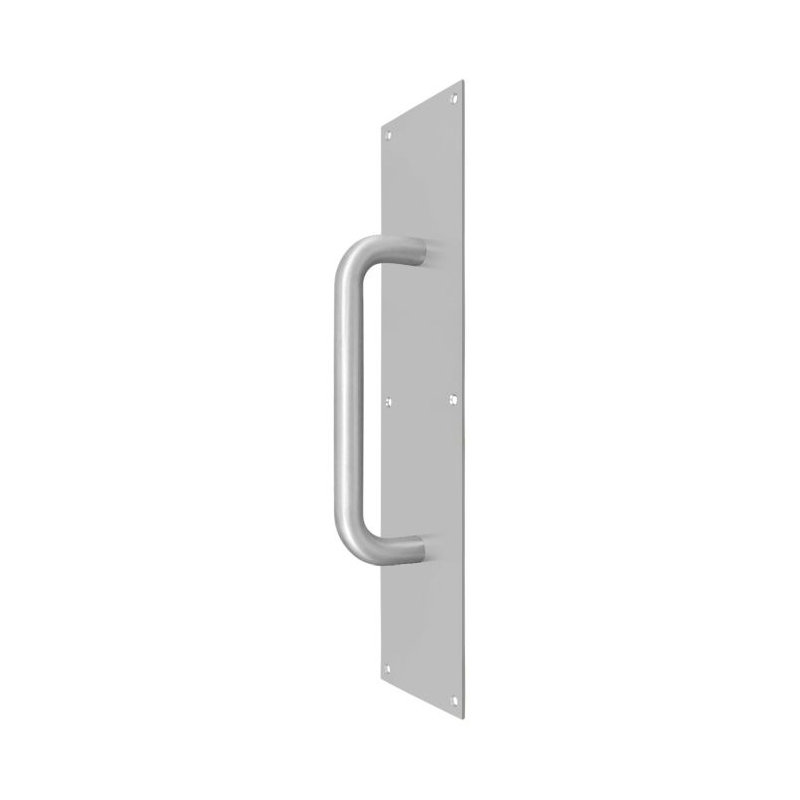Deltana PPH4016U32D - Plaque à tirer avec poignée 4 po x 16 po en acier inoxydable brossé, Chrome brossé