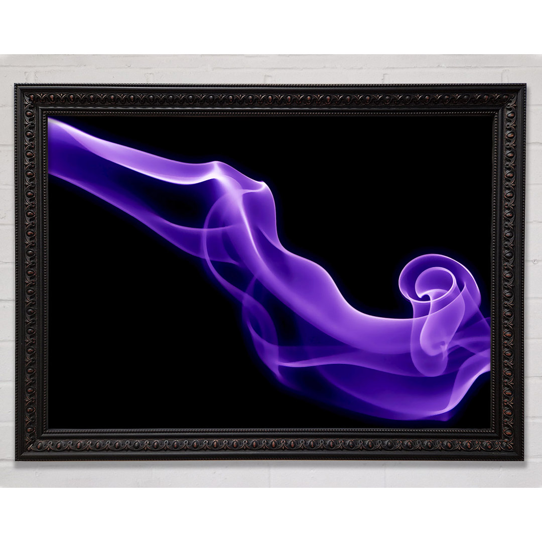 Gerahmtes Wandbild Lilac Purple Smoke