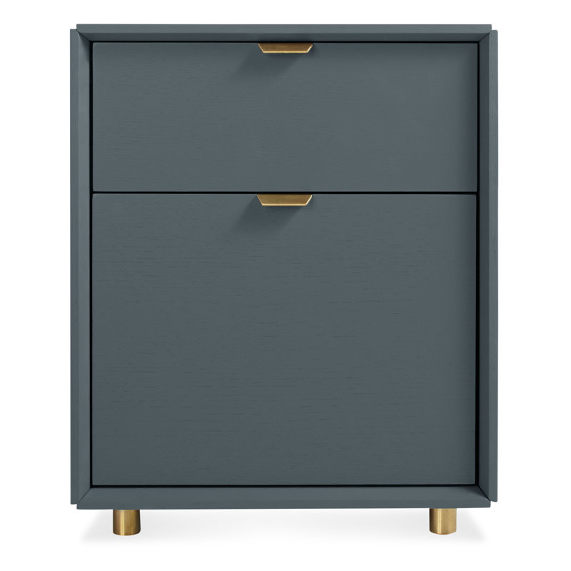 Dang 18.3'' Wide 2 -Drawer File Cabinet, Marine Blue