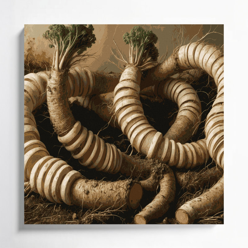 Art mural sur toile brun, H 32 po x l 32 po