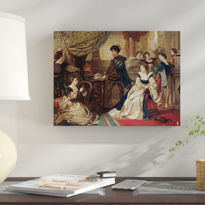 The Three Caskets the Merchant of Venice Act III Scene II Graphic Art Print on Canvas