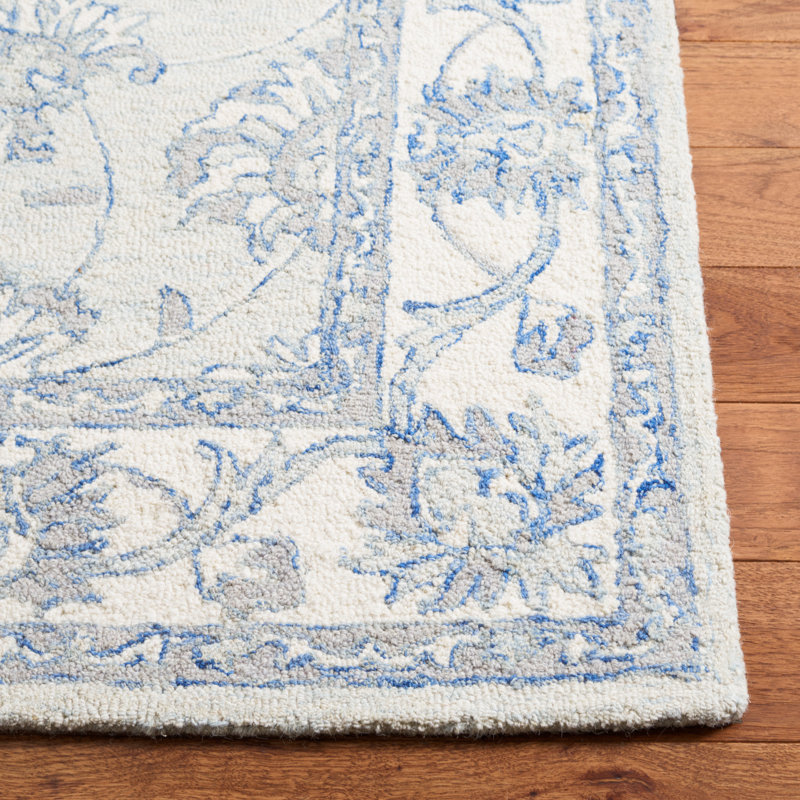 Beckey Hand Tufted Wool And Cotton With Latex Oriental Rug, Rectangle 2' x 3'