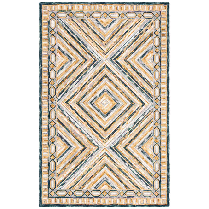 Tapis intérieur / extérieur touffeté à la main Seidl, Rectangle 3 pi x 5 pi