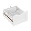 Armoire de rangement blanche pour salle de bain, armoire autoportante avec tiroirs