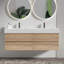 Meuble-lavabo 60 po avec lavabo à quartz en chêne et tiroirs souples, meuble-lavabo mural flottant pour salle de bain moderne, lavabo une pièce-1939573821