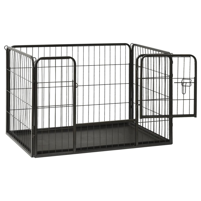 Carey Metal Exercise Pen With Door, 61 cm H x 91.5 cm W x 59 cm D