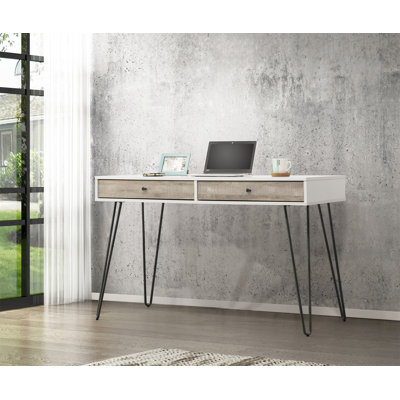 Bureau en chêne taupe (sans les chaises de bureau)