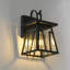 Lanterne murale d'extérieur noire H 10,6 po
